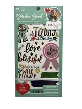 American Crafts Dear Lizzy Sticker Book Rose Gold Foil Accented 1384 Pieces New