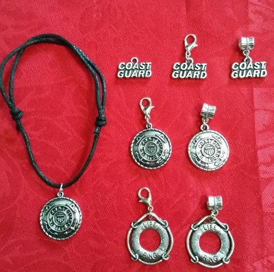 Pendant Coast Guard Pandora Charm COAST GUARD ANTIQUE SILVER CHARM