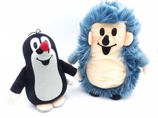 Kleine Maulwurf + Igel Plüsch Stofftier Vintage Spielzeug Figur 22cm Mubrno 90er