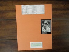 DICK  COFFMAN(Died in 1972) Signed Cut  Signature w/8 x 11 Display w/1991 Conlon