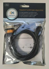 New Cable Matters 10 FT DisplayPort to HDTV Cable in Black  Model 102003-10