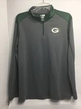Green Bay Packers 1/4 Zip Pullover Men’s M NFL Team Apparel TX3 Cool Activewear