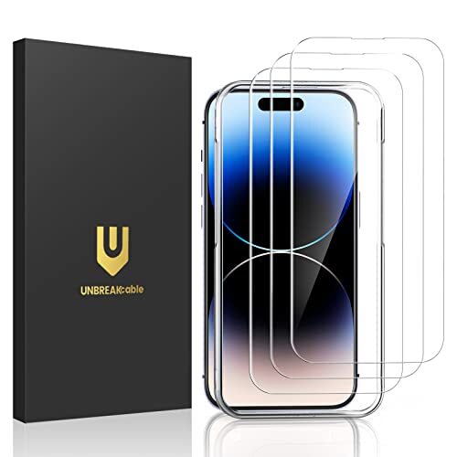 UNBREAKcable Proteggi Schermo Compatibile con iPhone 14 PRO, Pellicola (Q0x)