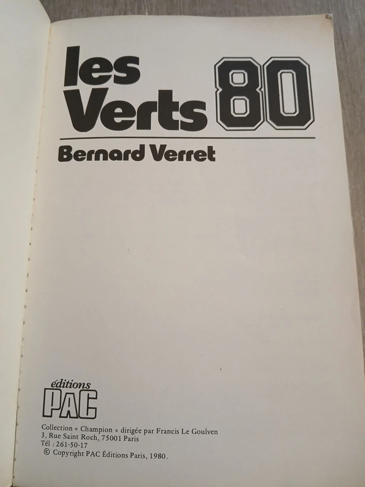 livre FOOTBALL LES VERTS 80 AS SAINT-ETIENNE ASSE  PLATINI REP  1980 Verret - Photo 2/4