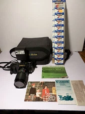 Canon T50 35mm SLR Film Camera & Lenses - NICE - TESTED