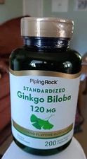 Gingko Biloba 120mg, 200 Quick Release capsules, 24% Gingko Flavone Glycosides