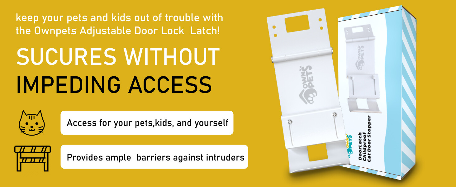 Ownpets Door Latch Cat Door Stopper Pet Door Holder for Cats Keep Dogs Kids Out eBay