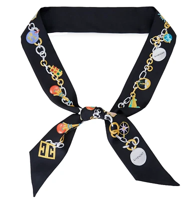 GIVENCHY Silk Twill Scarf Schal Mufflers Stola Tuch Neckerchief Halstuch Bandana