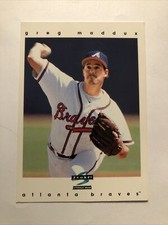 Greg Maddux 1996 Pinnacle Score Card No 215.  Shipped In Penny Sleeve.