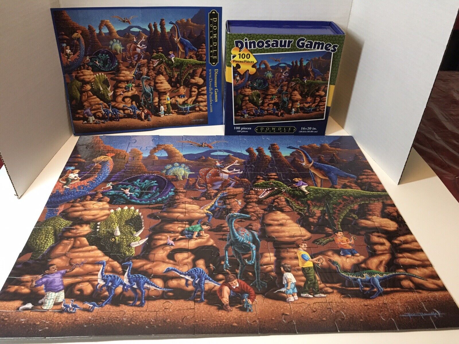 Dinosaur Games - 100 Piece Dowdle Jigsaw Puzzle