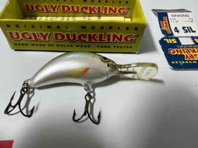 VINTAGE UGLY DUCKLING LURES PACK OF 1 NO.  4 SIL SINKING 30 YEARS OLD HAND MADE