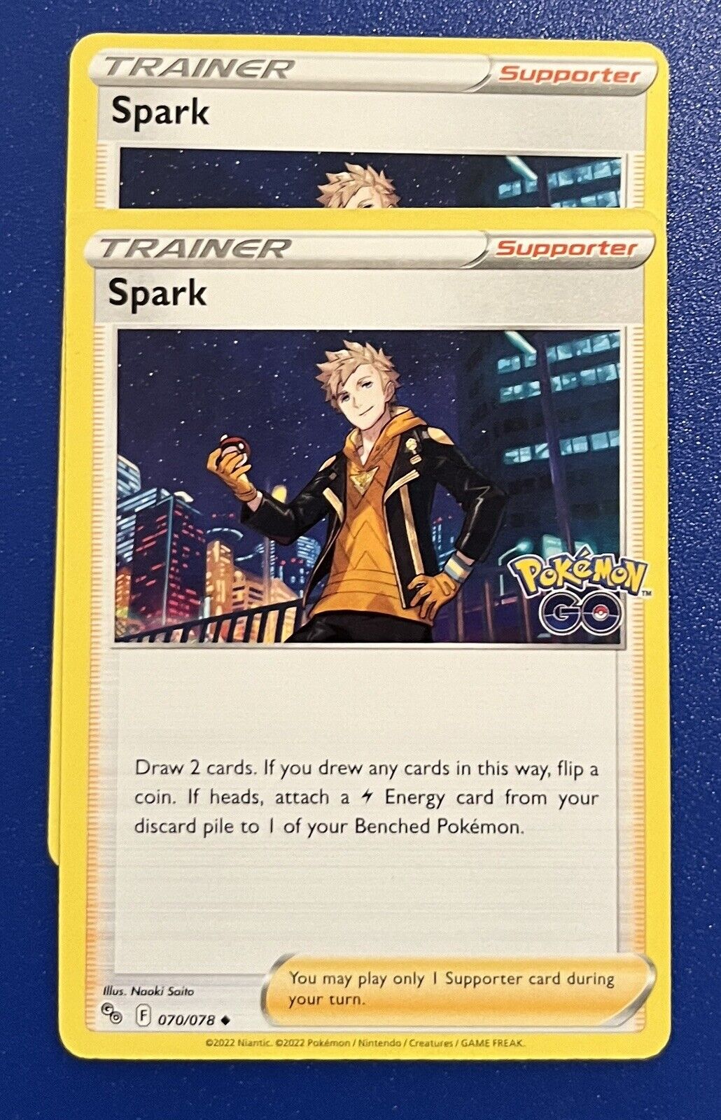 2x Pokémon TCG Spark Pokémon GO 070/078 Uncommon
