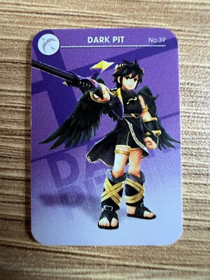 #B39 Mini Amiibo Karte für Super Smash Bros Dark Pit Nintendo Switch Wii U