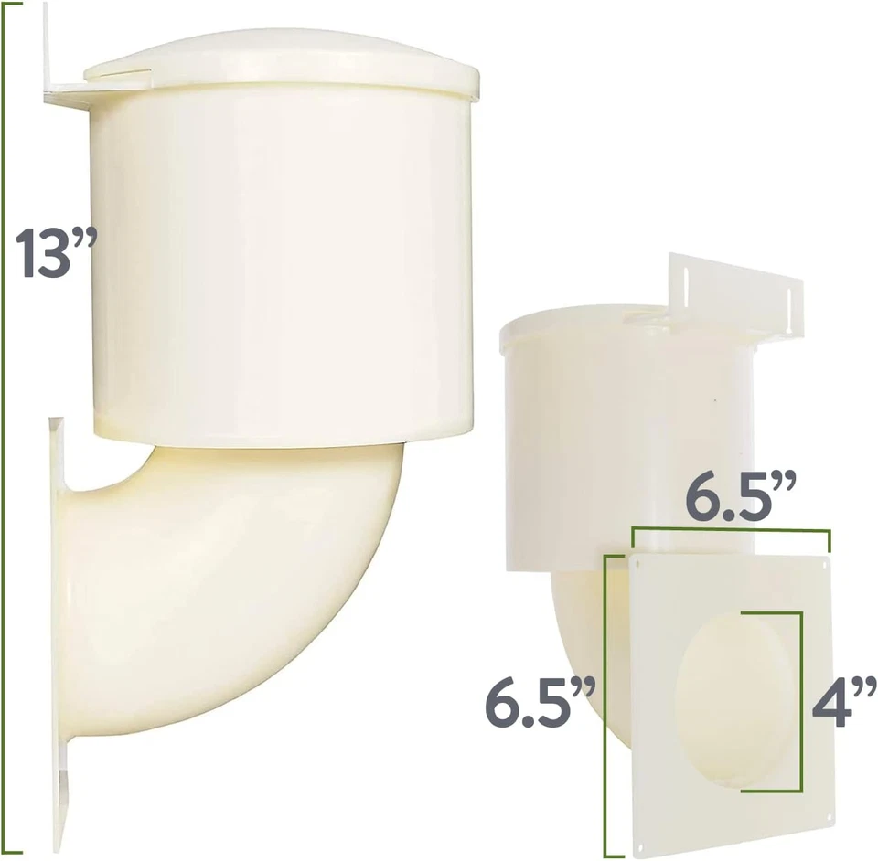 Cierre de ventilación para secadora Heartland Natural Energy Saving - Ven para secadora Heartland exterior Foto 4 de 4