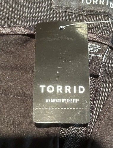 Torrid NWT Women’s Slim Flare Pants. Charcoal Grey. 14R. Stretch. - Picture 6 of 15