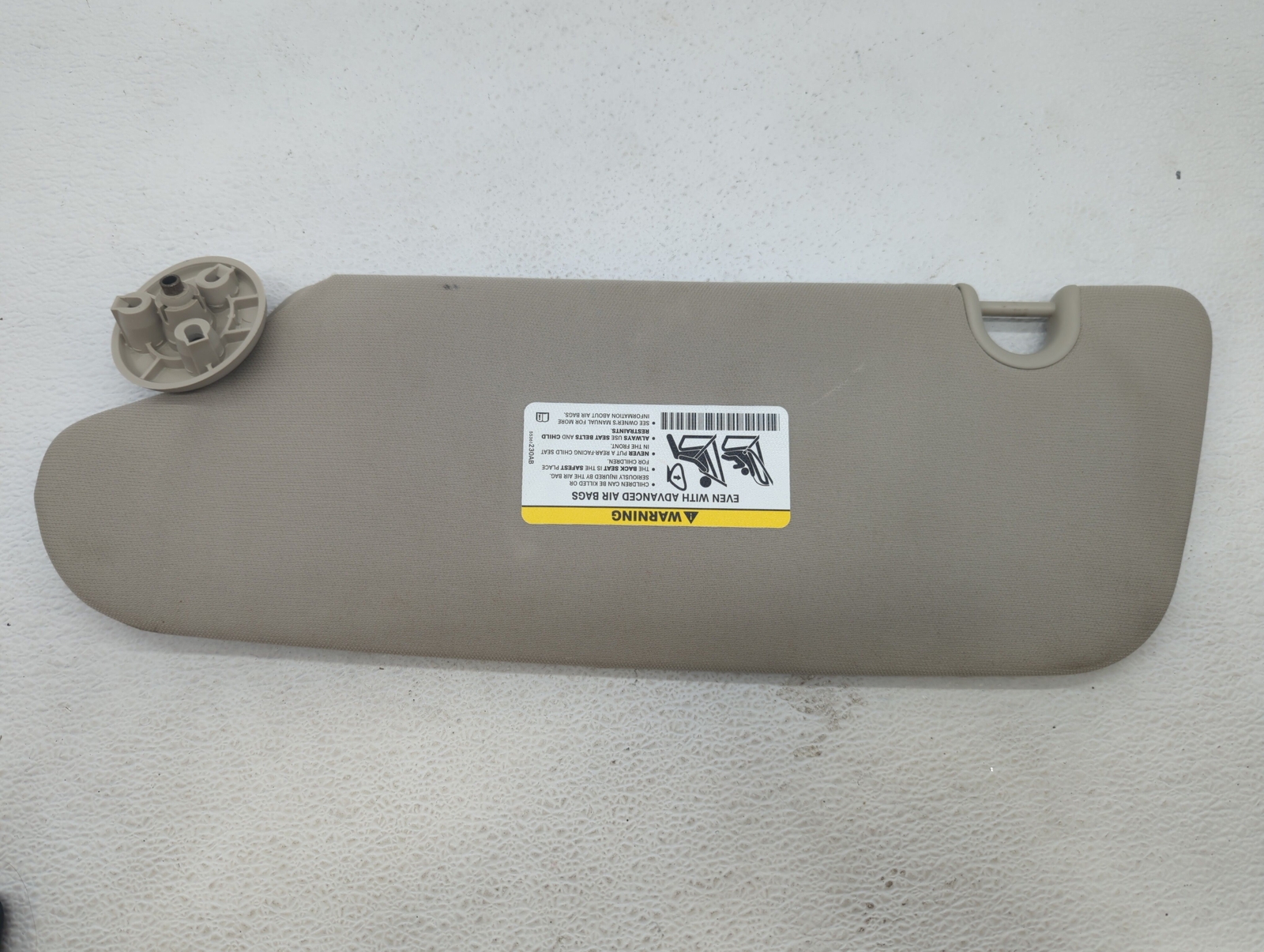 Dodge Caravan Passenger Sun Visor Mirror Right Sunvisor Light Beige
