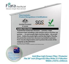 Fit 34 inch Ultra Wide Monitor  Fiara Anti Blue Light Screen Protector / Filter