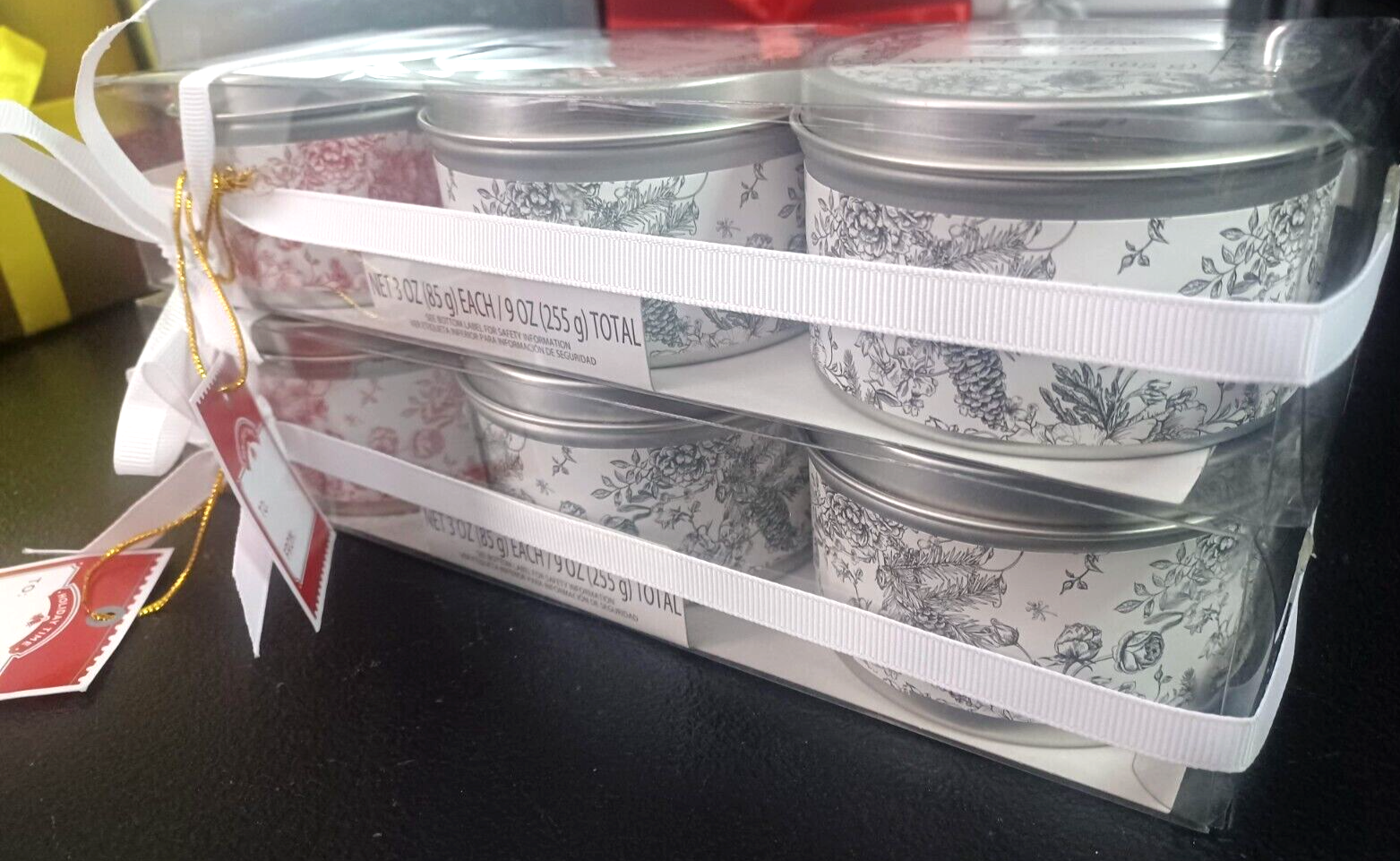 6 Holiday Scented Candles - Cinnamon, Evergreen, Country - Free Shipping-image