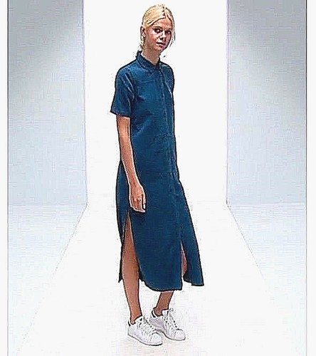 NWT Designer $90 Premium DENIM Maxi 