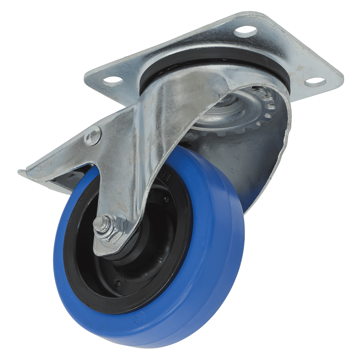 Sealey SCW3100SPL 100mm Castor Wheel with Swivel Plate & Total Lock