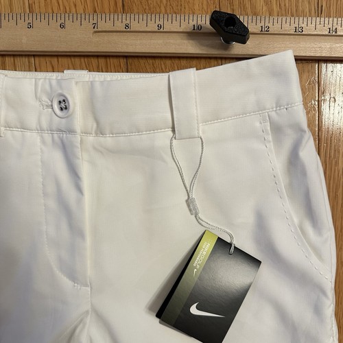 Nike Women’s Golf Shorts Tour Performance White Dri Fit Sz 0 inseam 10” - 第 3/10 張圖片