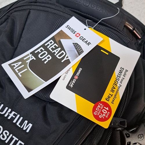 RARE SwissGear FUJIFILM SONOSITE Commander USB ScanSmart Laptop Backpack Black - 第 4/13 張圖片