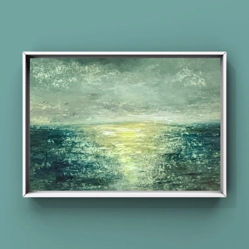 Original JOE MOORE Oil Painting 15x20cm Abstract Seascape Causeway Coast NI - Picture 7 of 14