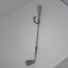 Vintage Metal Shoe Horn Golf Club Head Flexible Spring Japan 20" Silver EUC