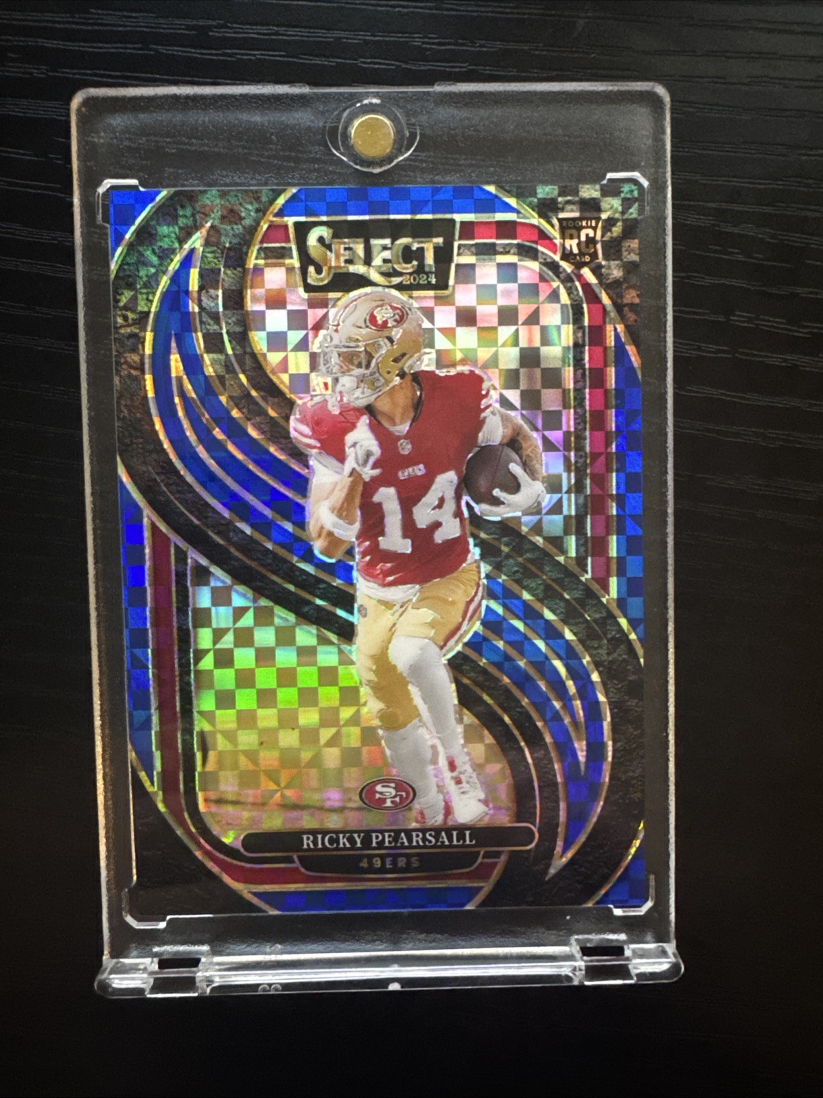 2024 Panini Select Ricky Pearsall Rookie Premier Level Blue Prizm /175 49ers