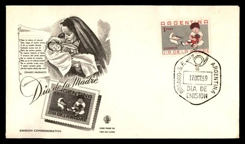 Mayfairstamps Argentina FDC 1959 Mothers Day Rosario First Day Cover aaw_64161