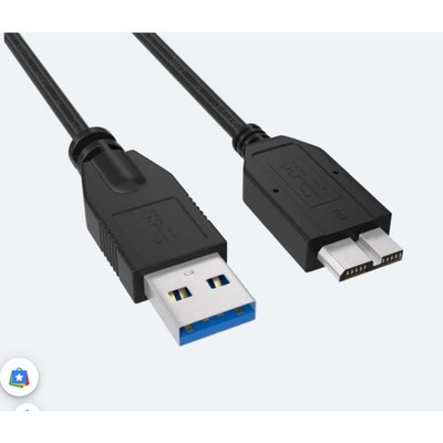 50cm USB3.0 Type A Male to Micro B Male Cable,SuperSpeed 4.8Gbps,Double-Shielded