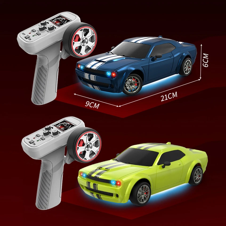 1/20 Scale 4WD RC Drift Car with Gyro, LED Lights, 25KM/H Speed, Kids Gift RTRPB - Image 3 of 4