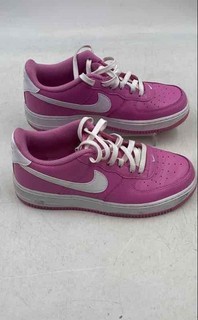 Nike Girls Air Force 1 GS FV5948 600 Pink Leather Sneaker Shoes Size 6.5Y