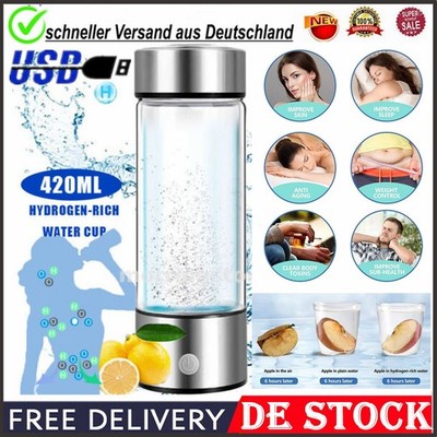 Tragbarer Wasserstoff Wasser Hydrogen H2 Generator 3Min fertig hoch Konzentriert