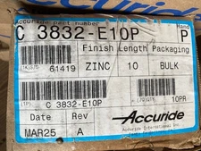 (10 PAIR) Accuride Light Duty Drawer Slides - C3832-E10P (NEW)