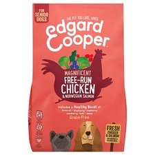 Edgard Cooper Grain Free Senior Dry Dog Food (Chicken & Salmon) - Bag Size : 7kg 7.63 per kilo