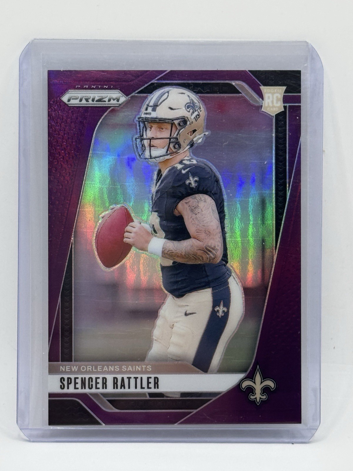 2024 Panini Prizm - Rookies Spencer Rattler #388 Purple Prizm (RC) /125