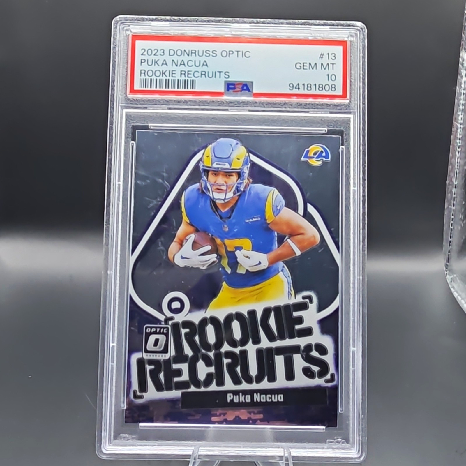 Puka Nacua Panini Donruss Optic Rookie Recruits #13 Base