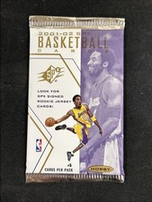 2001-02 Upper Deck SPX Basketball Hobby Pack (1) Sealed From Box Kobe Bryant
