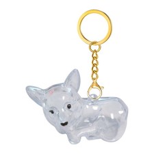 Dog Hair Collector Keychain Cat Hair Keychain Transparent Emotional