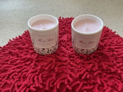 2x Miss Dior Bougie Parfumee Dior Scented Candle 3 Oz/85 g
