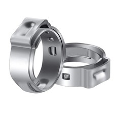50 Pack 1 Inch PEX Cinch Clamps Stainless Steel Crimp Rings Pinch Tubing Pipe