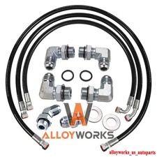 Transmission Cooler Lines Fit 2006-2010 2008 Chevy Gmc 6.6 Duramax And Adapter