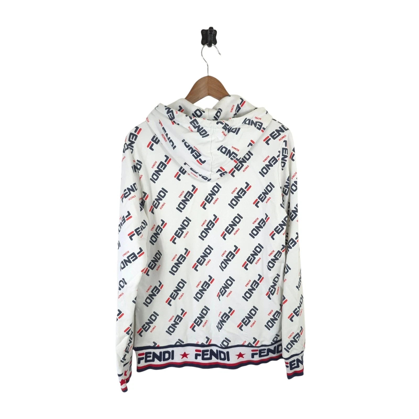 Felpa con cappuccio uomo Fendi Roma leggera piccola