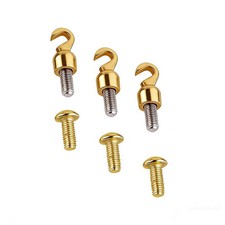 3 PCS Weight Shell Open Hook Bolt Grandfather Clocks 5mm Thread Replacement