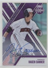 2017 Panini Elite Extra Edition Aspirations Purple 83/100 Hagen Danner Auto 8k4