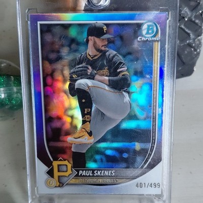 Topps 2024 Bowman Chrome - Paul Skenes Pittsburgh Pirates #30 Refractor 401/499