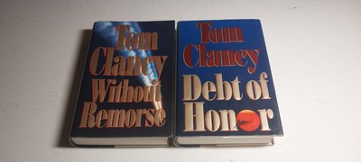 First Edition-Without Remorse, And Debt Of Honor by Tom Clancy 