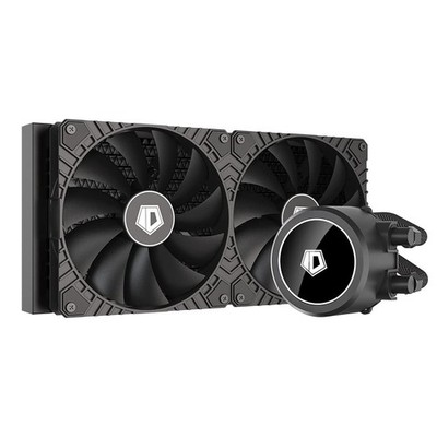 ID-COOLING FX280 CPU Wasserkühler Weiß LED AIO Kühler mit 2x140mm Schwarz