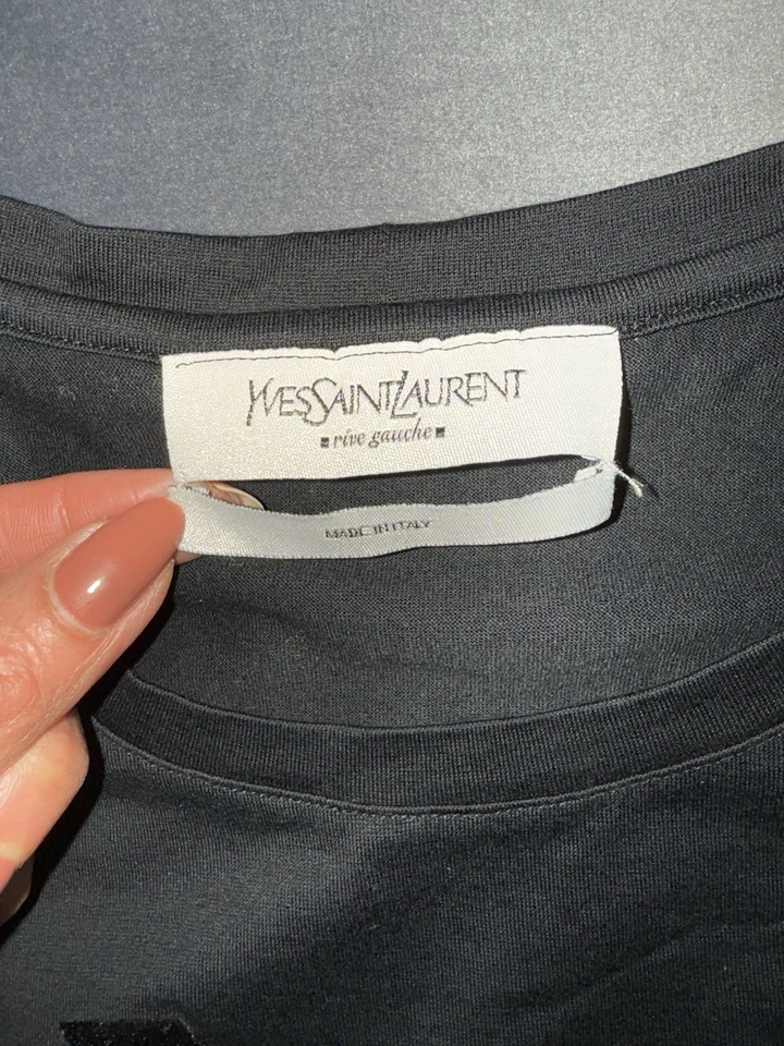 Yves saint Laurent black women's t shirt , New With No Tag, Medium, Cotton - Image 3 of 4